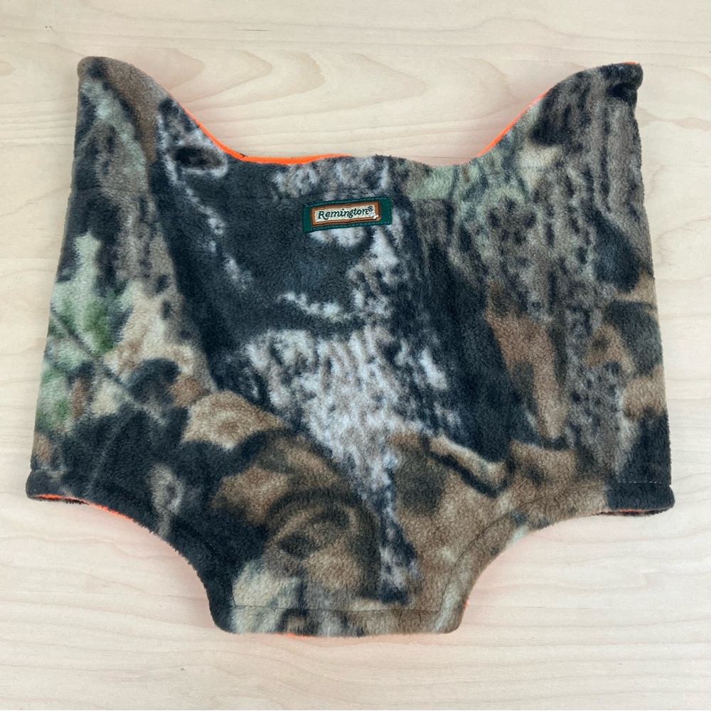 Remington Mossy Oak Break Up Reversible Neck Warmer Gaiter Camo Blaze Orange
